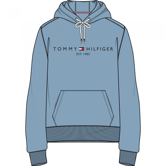 [해외]타미힐피거 Tommy Logo 후드티 140372632 Sleepy Blue