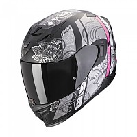 [해외]SCORPION 풀페이스 헬멧 EXO-520 EVO AIR Fasta 9140482060 Matt Black / Silver / Pink
