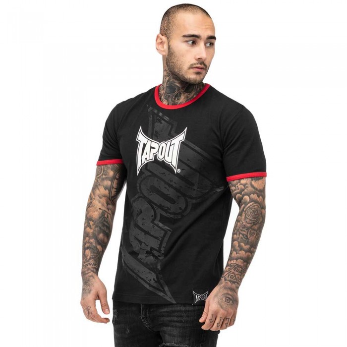 [해외]TAPOUT Trashed 반팔 티셔츠 7140657055 Black / Red / White