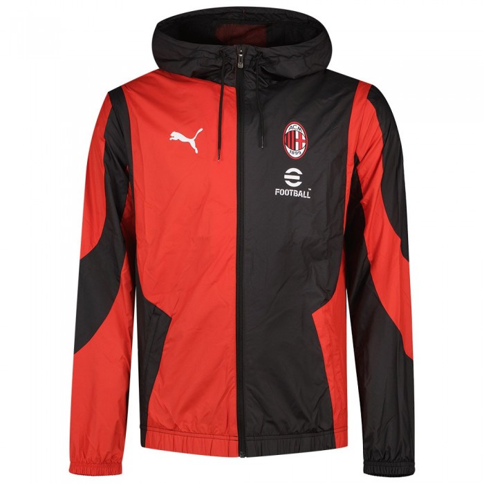 [해외]푸마 AC Milan 23/24 경기 전 자켓 3140130519 Black / For All Time Red