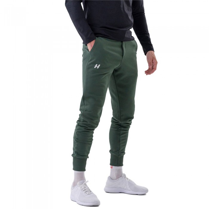 [해외]NEBBIA Slim With Side Pockets Reset 321 운동복 바지 12140665237 Dark Green