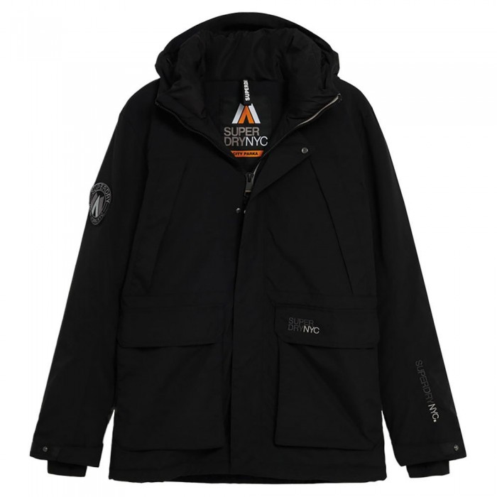 [해외]슈퍼드라이 City Hooded Wind 파카 140603919 Black