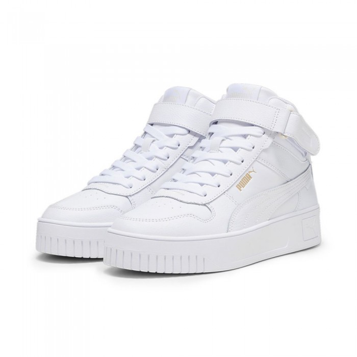 [해외]푸마 Carina Street Mid 운동화 139963884 Puma White / Puma White / Puma Gold