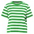 [해외]SELECTED Essential Boxy 반팔 티셔츠 140371863 Classic Green / Stripes Bright White