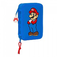 [해외]SAFTA 이중 충전 28 Super Mario Play Super Mario Play 필통 140675698 Multicolor