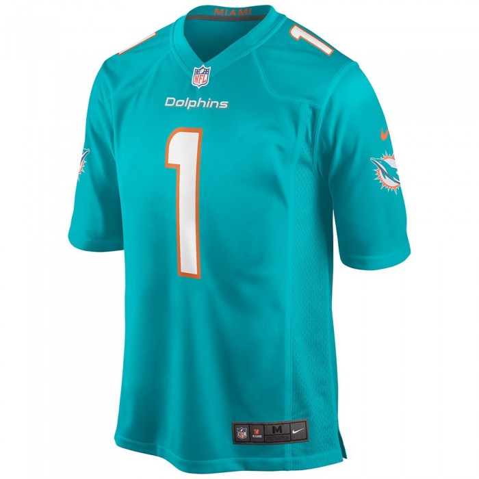 [해외]나이키 NFL Miami Dolphins Game 팀 Player 반팔 V넥 티셔츠 138594604 Turbo Green