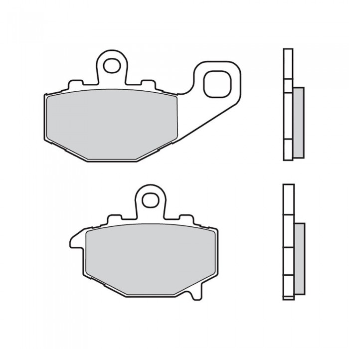 [해외]BREMBO 07KA1617 유기 브레이크 패드 9139901647 Black