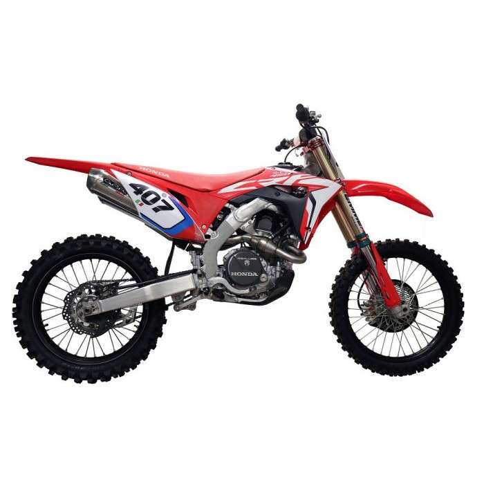 [해외]GPR EXHAUST SYSTEMS Honda CRF 450 RWE 2019 비인증된 완전 배기 시스템 9140684979 Pentacross Full Titanium / Brushed Titanium