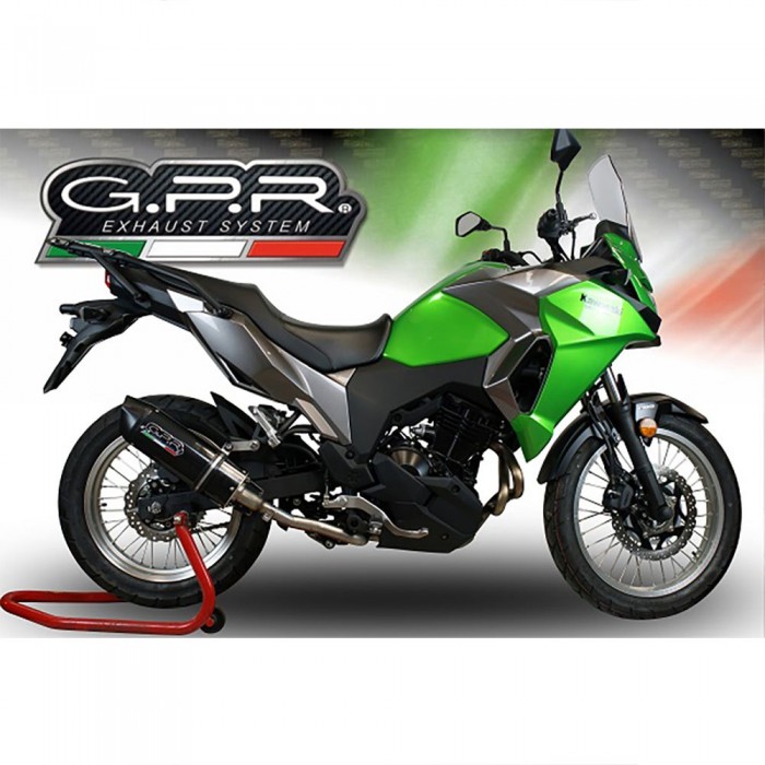 [해외]GPR EXHAUST SYSTEMS Kawasaki Versys-X 300 2022-2023 e5 인증된 머플러 DB 킬러 링크 파이프 촉매 9140685097 Furore Evo4 Poppy / Matte Black