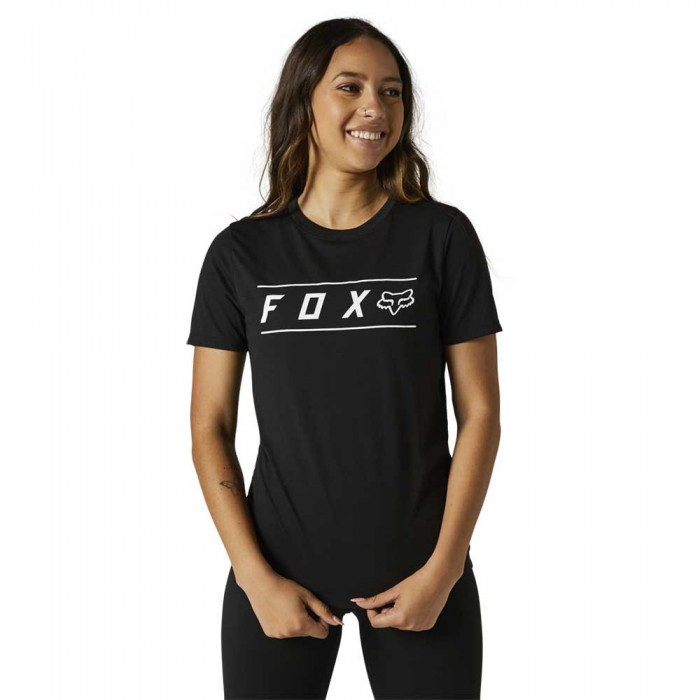 [해외]FOX RACING LFS Pinnacle 테크 반팔 티셔츠 14140669075 Black
