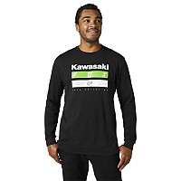 [해외]FOX RACING LFS Kawasaki Stripes Premium 긴팔 티셔츠 14140669032 Black