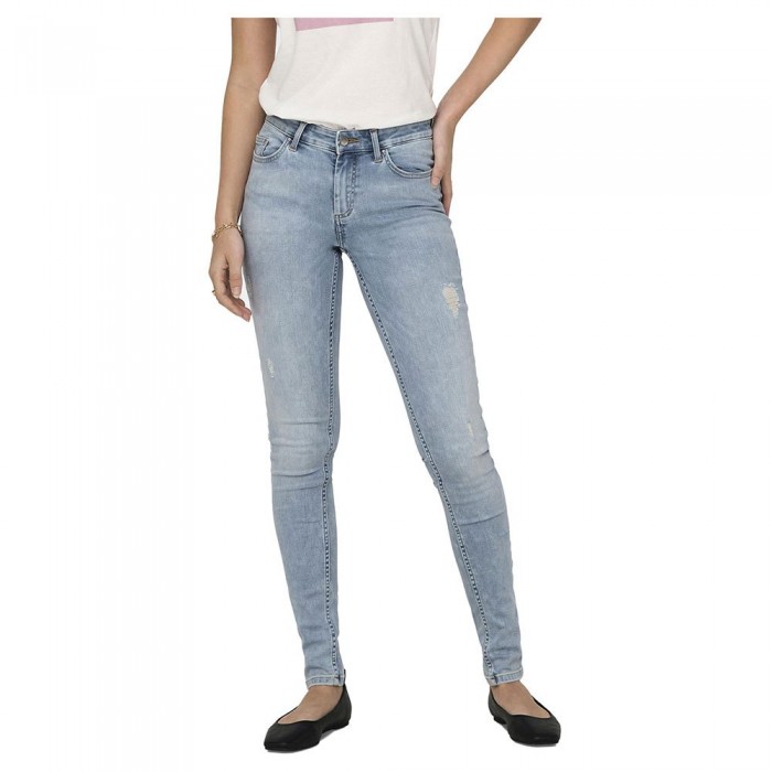 [해외]ONLY Blush Mid Skinny Fit Ana698 청바지 140691633 Light Blue Denim