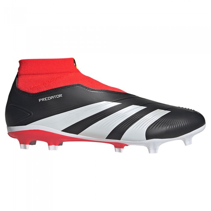 [해외]아디다스 Predator League Laceless FG 축구화 3140552260 Core Black / Ftwr White / Solar Red