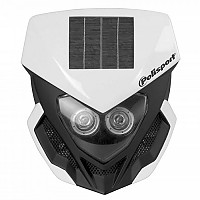 [해외]POLISPORT OFF ROAD 전조등 룩os Evo Solar LED 9140472529 White / Black