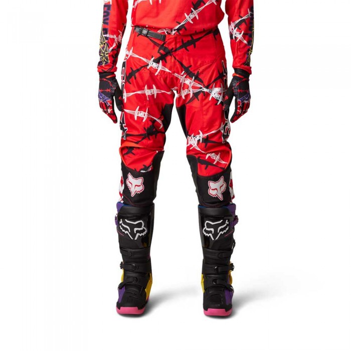 [해외]FOX RACING MX 180 Barbed Wire Special Edition 오프로드 바지 9140636219 Fluo Red