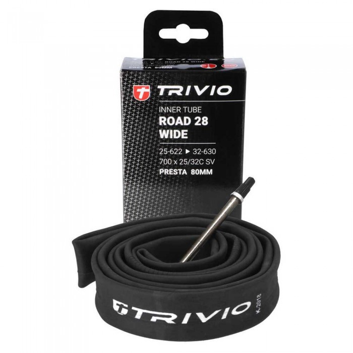 [해외]TRIVIO Race Presta 80mm 내부 튜브 1140576540 Black