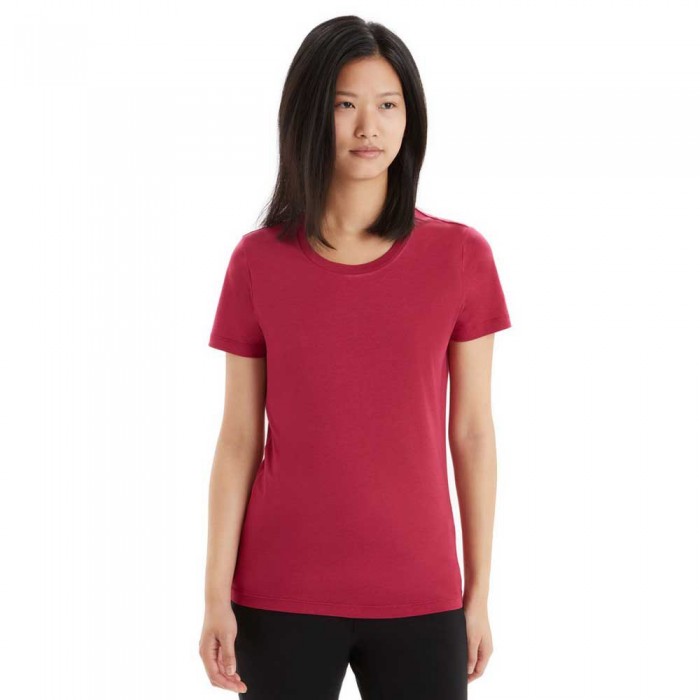 [해외]아이스브레이커 Tencel Cotton 반팔 티셔츠 4139085277 Cherry