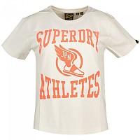 [해외]슈퍼드라이 Varsity Flocked Fitted 반팔 티셔츠 140588863 Off White