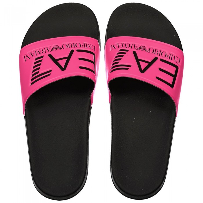 [해외]EA7 EMPORIO 아르마니 XCP001 슬리퍼 140475923 Pink Fluor / Black