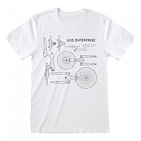 [해외]HEROES Star Trek Enterprise Specs 반팔 티셔츠 140704614 White