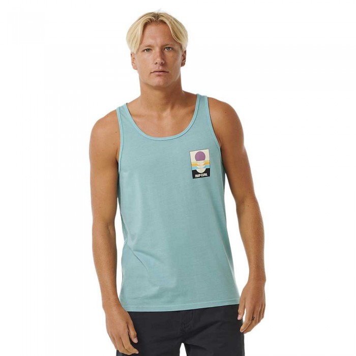 [해외]립컬 Surf Revival 피크ing 민소매 티셔츠 140728313 Dusty Blue