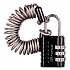 [해외]FORCE 맹꽁이 자물쇠 Espiral Combi 1140715879 Black / Silver
