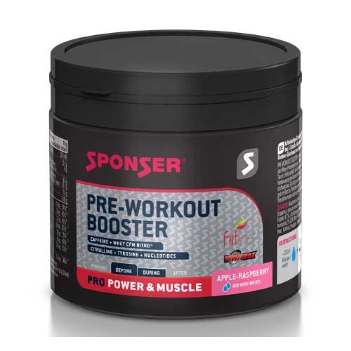 [해외]SPONSER SPORT FOOD 사과 & 라즈베리 음료 Pre Workout Booster 256g 4140720007 Multicolor