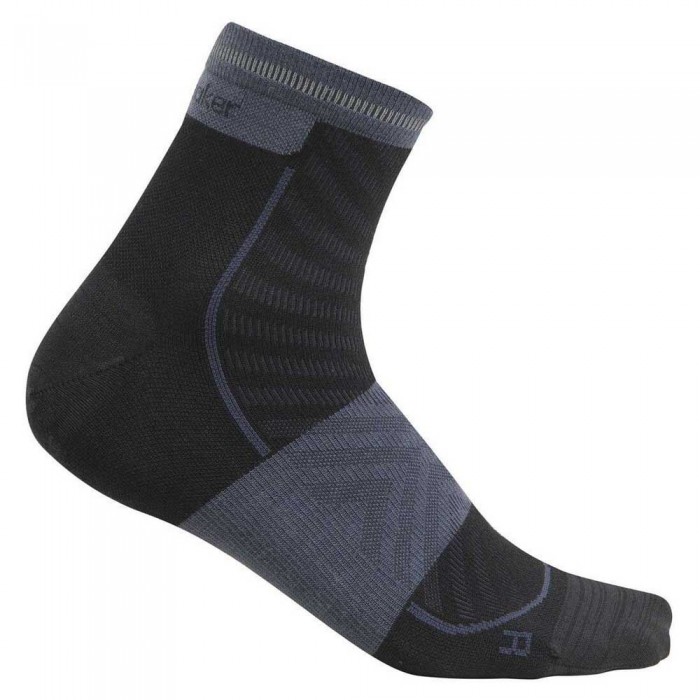 [해외]아이스브레이커 Merino Run+ Ultralight 미니 양말 4140597099 Black / Graphite