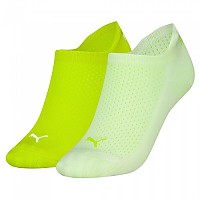 [해외]푸마 Cushioned Sneaker 양말 2 단위 140626596 White / Lime Combo