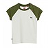 [해외]슈퍼드라이 Essential Logo Raglan 반팔 티셔츠 140588123 Olive Khaki Green / Off White