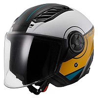 [해외]LS2 OF616 에어flow II Cover 오픈 페이스 헬멧 9140233919 White / Brown