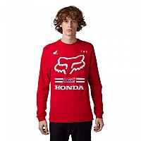 [해외]FOX RACING LFS X Honda 긴팔 티셔츠 9140413113 Flame Red