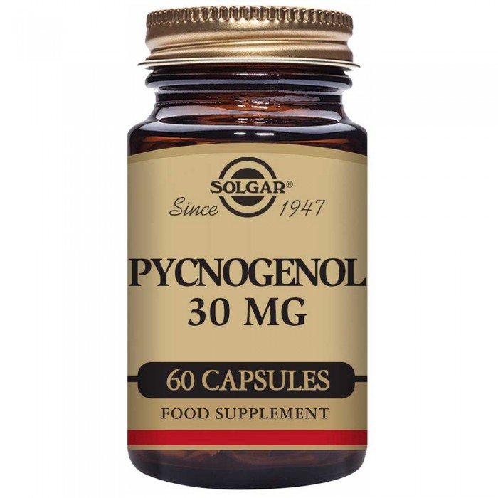 [해외]SOLGAR Pycnogenol 아르 자형 30mg 60 단위 6138036242 Brown