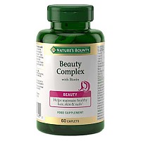 [해외]NATURES BOUNTY 중립 맛 Beauty Complex + Biotin 60 모자 6139743808