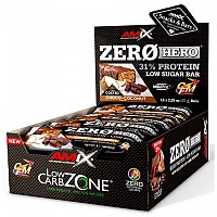 [해외]AMIX 프로틴 바 박스 코코넛&초콜릿 Low Carb ZeroHero 65g 15 단위 4140605030