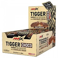 [해외]AMIX 프로틴 바 박스 트리플 브라우니 TiggerZero Choco 60g 20 단위 4140605044