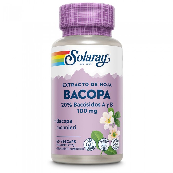 [해외]SOLARAY Bacopa 100mgr 60 단위 4138063655 Lila