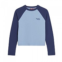 [해외]슈퍼드라이 Essential 로고 Baseball 반팔 티셔츠 140704354 Mariner Navy / Rich Blue
