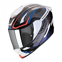 [해외]SCORPION EXO-1400 EVO II 에어 Ac코드 풀페이스 헬멧 9140546427 Black / Blue / White