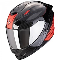 [해외]SCORPION EXO-1400 EVO II 에어 Luma 풀페이스 헬멧 9140546432 Black / Red