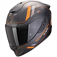 [해외]SCORPION 풀페이스 헬멧 EXO-1400 EVO II Carbon 에어 Mirage 9140546440 Matt Black / Orange