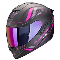 [해외]SCORPION 풀페이스 헬멧 EXO-1400 EVO II Carbon 에어 Mirage 9140546441 Matt Black / Pink
