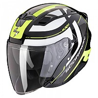 [해외]SCORPION EXO-230 Pul 오픈 페이스 헬멧 9140546447 Black / Yellow Neon