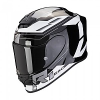 [해외]SCORPION EXO-R1 EVO 에어 Blaze 풀페이스 헬멧 9140546496 Black / White