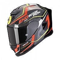 [해외]SCORPION EXO-R1 EVO 에어 Coup 풀페이스 헬멧 9140546498 Black / Red / Yellow Neon