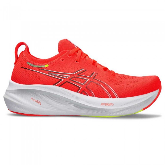 [해외]아식스 Gel-Nimbus 26 러닝화 6140479981 Sunrise Red / Pure Silver