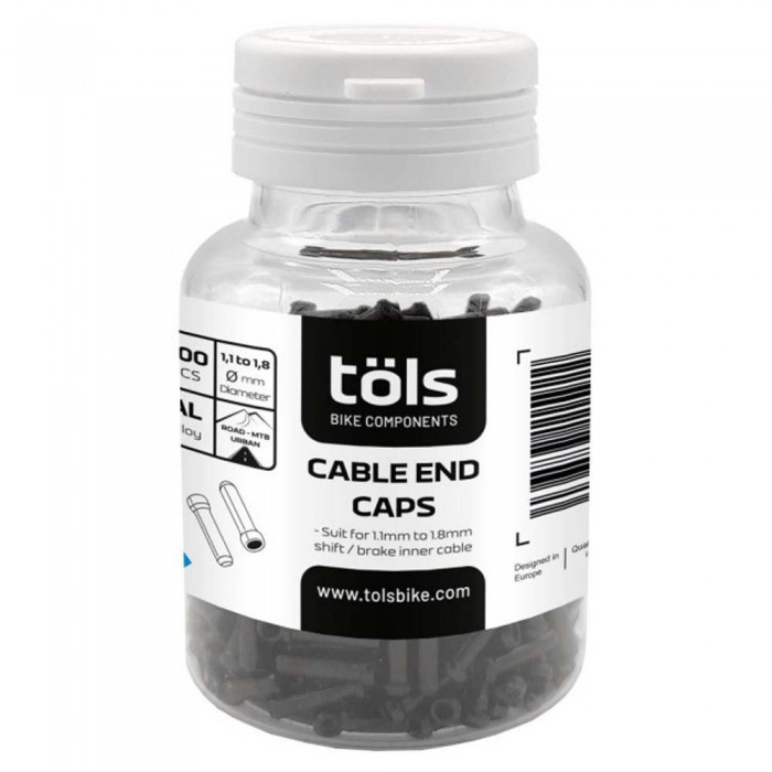 [해외]TOLS 엔드 모자 Cable 500 단위 1139225556 Black