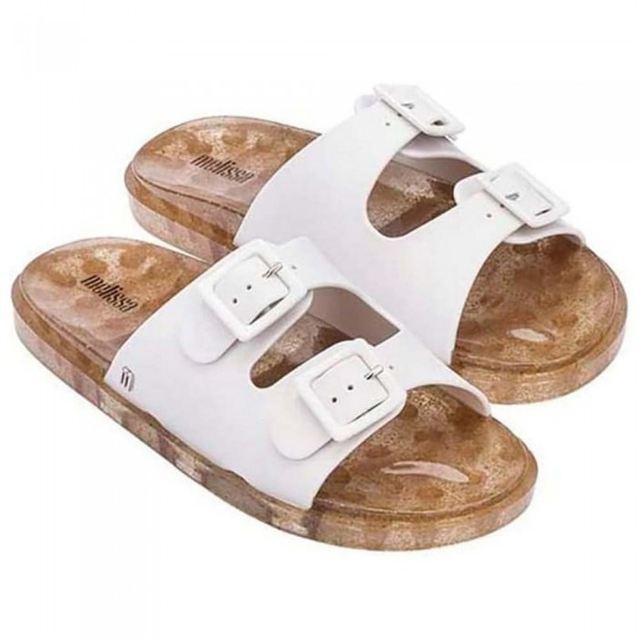 [해외]MELISSA 와이드 슬리퍼 140775164 White / Beige Transparent