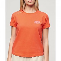 [해외]슈퍼드라이 Sportswear 로고 Fitted 반팔 티셔츠 140588660 Hot Coral