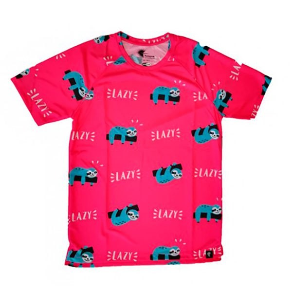 [해외]HOOPOE Lazy 반팔 티셔츠 6137536443 Pink / Grey / White